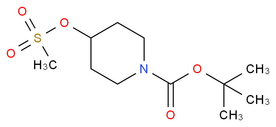 4-Methanesulfonyloxy-piperidine-1-carboxylic acid tert-butyl ester_分子结构_CAS_141699-59-4)