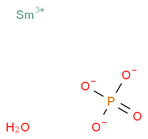 samarium(3+) ion hydrate phosphate_分子结构_CAS_13465-57-1