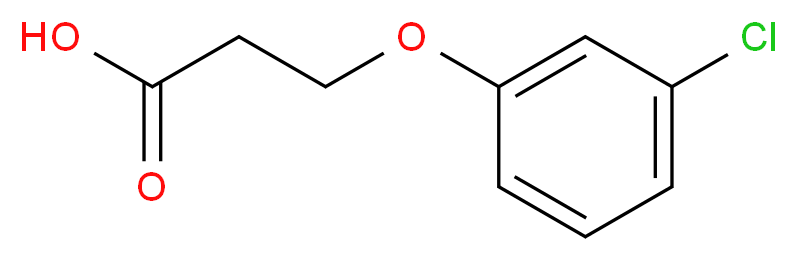 3-(3-Chloro-phenoxy)-propionic acid_分子结构_CAS_7170-50-5)
