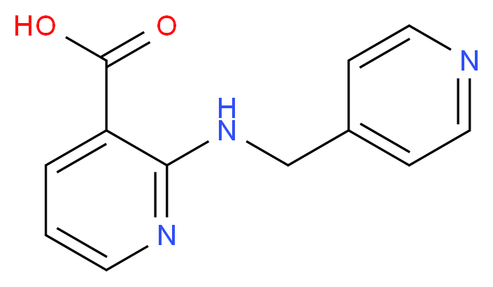 2-[(pyridin-4-ylmethyl)amino]pyridine-3-carboxylic acid_分子结构_CAS_854382-06-2