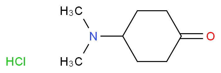 4-(dimethylamino)cyclohexan-1-one hydrochloride_分子结构_CAS_40594-28-3