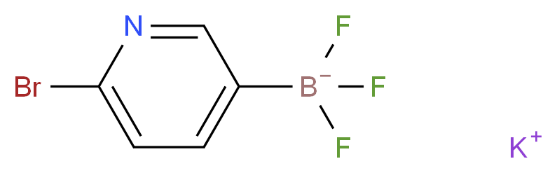 potassium (6-bromopyridin-3-yl)trifluoroboranuide_分子结构_CAS_1189097-43-5