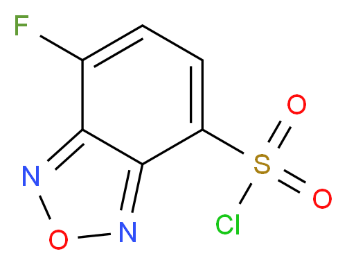 7-fluoro-2,1,3-benzoxadiazole-4-sulfonyl chloride_分子结构_CAS_91366-64-2