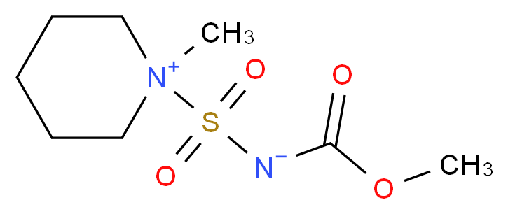 1-{[(methoxycarbonyl)azanidyl]sulfonyl}-1-methylpiperidin-1-ium_分子结构_CAS_1225185-00-1