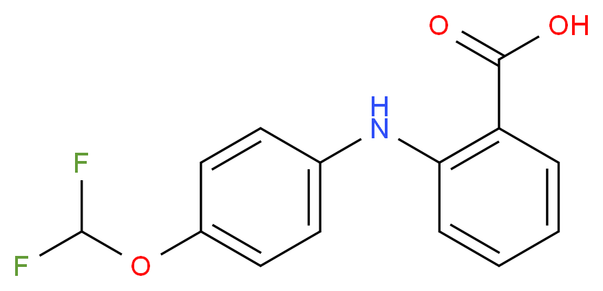 2-{[4-(difluoromethoxy)phenyl]amino}benzoic acid_分子结构_CAS_51679-46-0)