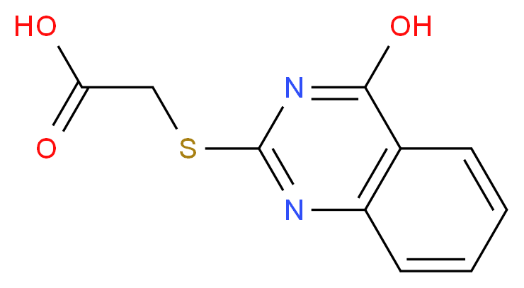 2-[(4-hydroxyquinazolin-2-yl)sulfanyl]acetic acid_分子结构_CAS_16431-29-1