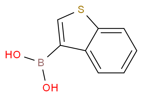 苯并[b]噻吩并-3-基硼酸_分子结构_CAS_113893-08-6)