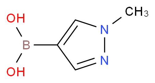 (1-Methyl-1H-pyrazol-4-yl)boronic acid_分子结构_CAS_847818-55-7)