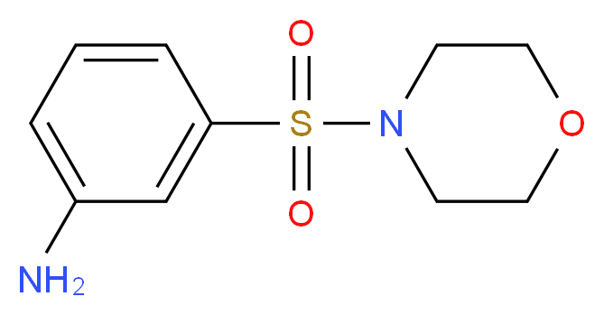 3-(morpholine-4-sulfonyl)aniline_分子结构_CAS_22184-97-0