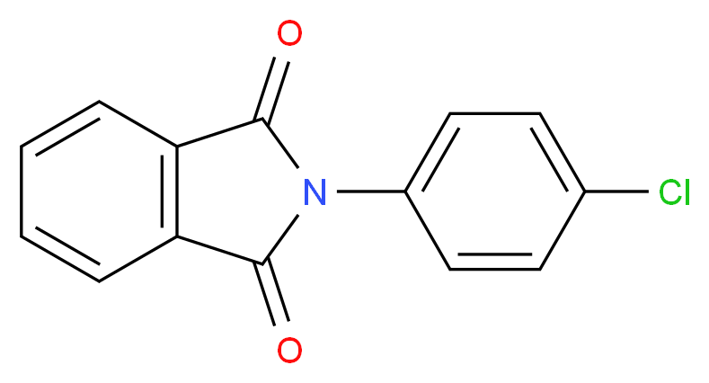 N-(4-CHLOROPHENYL)PHTHALIMIDE_分子结构_CAS_)