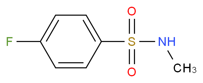 4-fluoro-N-methylbenzene-1-sulfonamide_分子结构_CAS_433-14-7