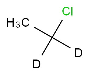 1-chloro(1,1-<sup>2</sup>H<sub>2</sub>)ethane_分子结构_CAS_3652-86-6