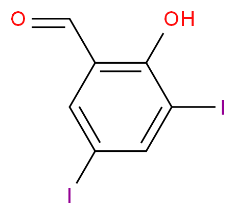 3,5-Diiodo-2-hydroxybenzaldehyde_分子结构_CAS_2631-77-8)