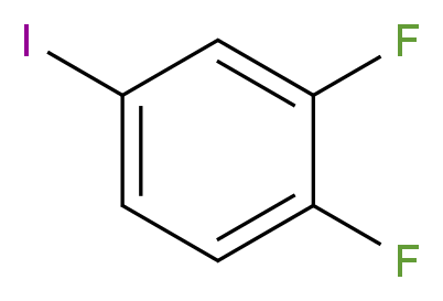1,2-二氟-4-碘代苯_分子结构_CAS_64248-58-4)