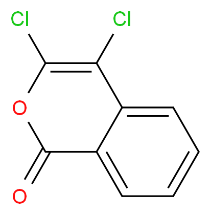 3,4-Dichloroisocoumarin_分子结构_CAS_51050-59-0)