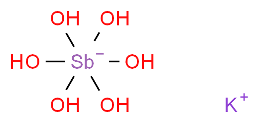 六羟基锑酸钾_分子结构_CAS_12208-13-8)