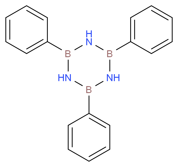 2,4,6-三苯基环硼氮六烷_分子结构_CAS_976-28-3)