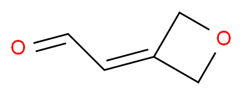 2-(oxetan-3-ylidene)acetaldehyde_分子结构_CAS_922500-93-4