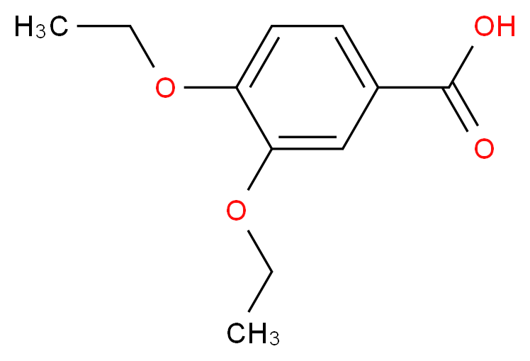 3,4-Diethoxybenzoic acid_分子结构_CAS_5409-31-4)