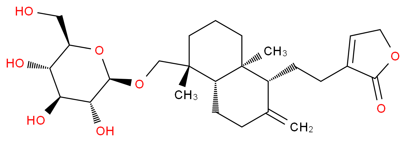 Neoandrographolide_分子结构_CAS_27215-14-1)