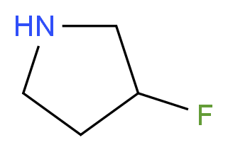 3-fluoropyrrolidine_分子结构_CAS_116574-74-4