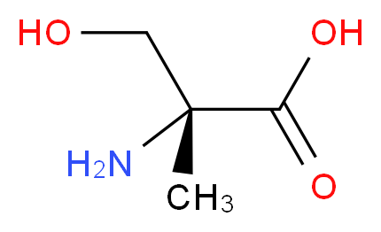 (2R)-2-amino-3-hydroxy-2-methylpropanoic acid_分子结构_CAS_81132-44-7