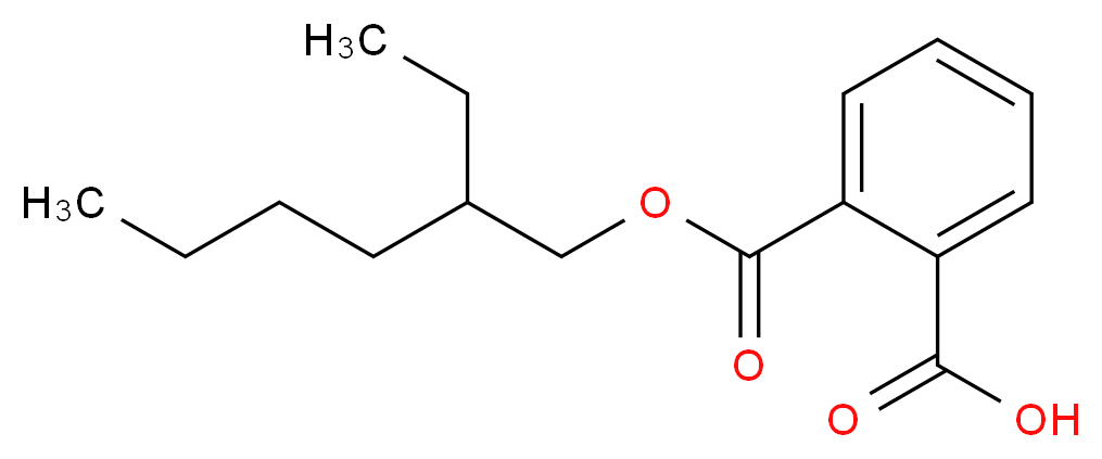 2-{[(2-ethylhexyl)oxy]carbonyl}benzoic acid_分子结构_CAS_4376-20-9