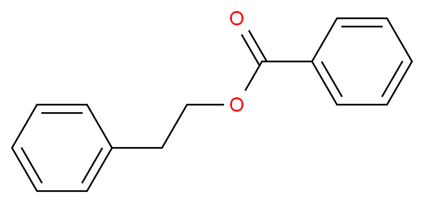 2-phenylethyl benzoate_分子结构_CAS_94-47-3