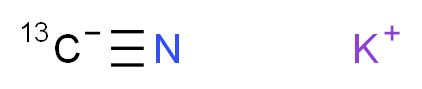 POTASSIUM CYANIDE-<sup>13</sup>C_分子结构_CAS_25909-68-6)