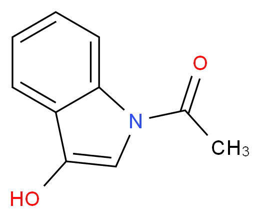 N-Acetyl-3-hydroxyindole_分子结构_CAS_16800-68-3)