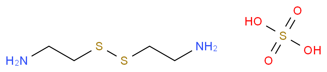 2-[(2-aminoethyl)disulfanyl]ethan-1-amine; sulfuric acid_分子结构_CAS_16214-16-7