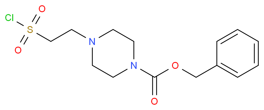 benzyl 4-(2-(chlorosulfonyl)ethyl)piperazine-1-carboxylate_分子结构_CAS_1196157-58-0)