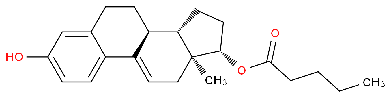 (10S,11S,14S,15S)-5-hydroxy-15-methyltetracyclo[8.7.0.0<sup>2</sup>,<sup>7</sup>.0<sup>1</sup><sup>1</sup>,<sup>1</sup><sup>5</sup>]heptadeca-1(17),2,4,6-tetraen-14-yl pentanoate_分子结构_CAS_95959-20-9