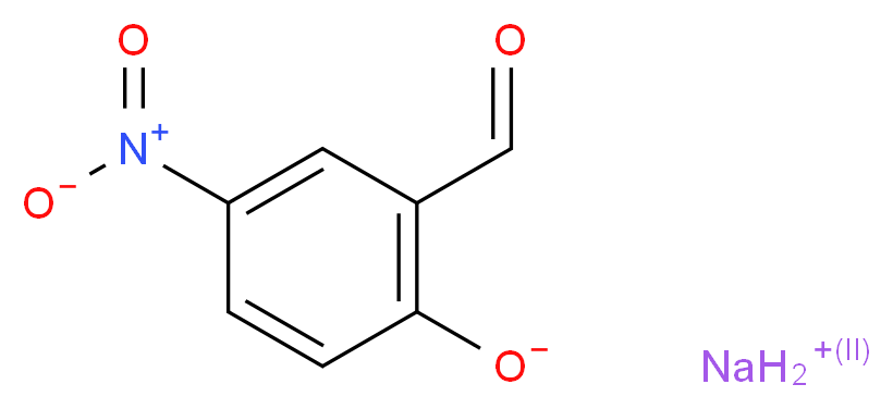 2-Hydroxy-5-nitrobenzaldehyde sodium salt_分子结构_CAS_58983-36-1)