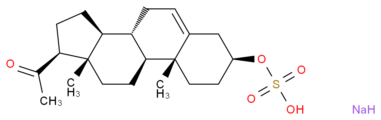 Pregnenolone sulfate sodium salt_分子结构_CAS_)