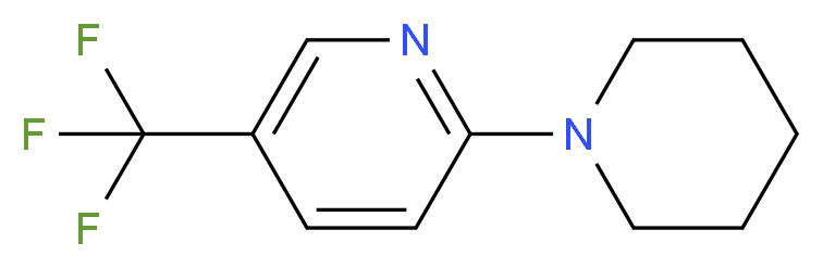 2-Piperidin-1-yl-5-(trifluoromethyl)pyridine 97%_分子结构_CAS_)