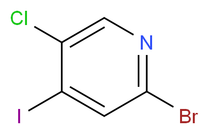 2-bromo-5-chloro-4-iodopyridine_分子结构_CAS_1061357-88-7