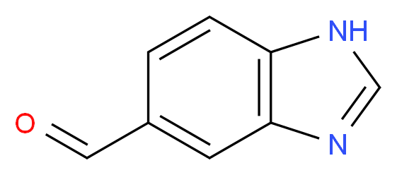 1H-1,3-benzodiazole-5-carbaldehyde_分子结构_CAS_58442-17-4