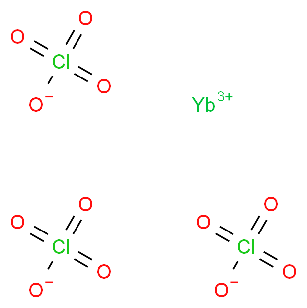 ytterbium(3+) ion triperchlorate_分子结构_CAS_13498-08-3