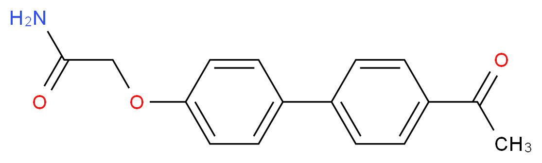2-[(4'-acetylbiphenyl-4-yl)oxy]acetamide_分子结构_CAS_)