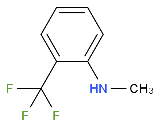 2-三氟甲基-N-甲基苯胺_分子结构_CAS_14925-10-1)