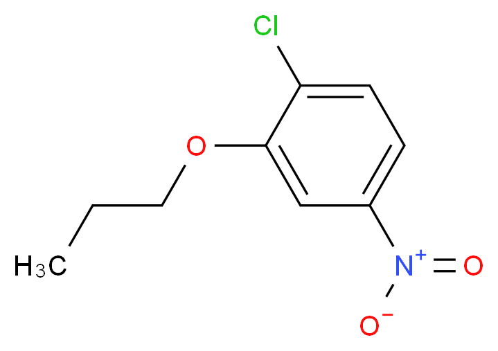 1-chloro-4-nitro-2-propoxybenzene_分子结构_CAS_76464-50-1