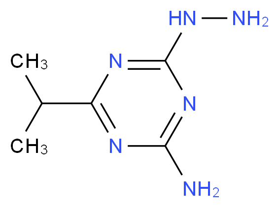4-hydrazino-6-isopropyl-1,3,5-triazin-2-amine_分子结构_CAS_175204-77-0)