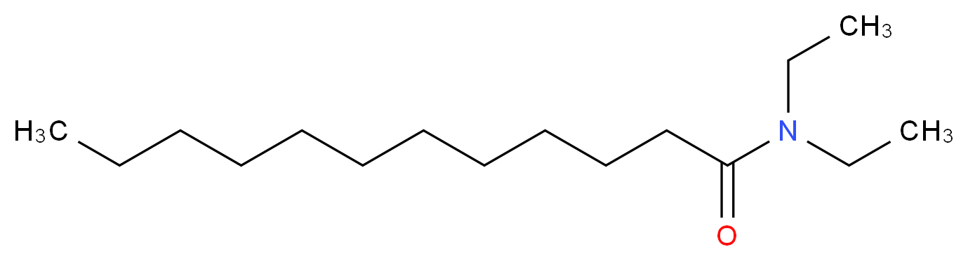 N,N-diethyldodecanamide_分子结构_CAS_3352-87-2