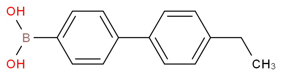 [4-(4-ethylphenyl)phenyl]boronic acid_分子结构_CAS_153035-62-2