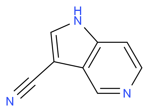 1H-Pyrrolo[3,2-c]pyridine-3-carbonitrile_分子结构_CAS_1260385-57-6)