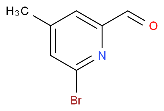 6-bromo-4-methylpyridine-2-carbaldehyde_分子结构_CAS_1060804-71-8