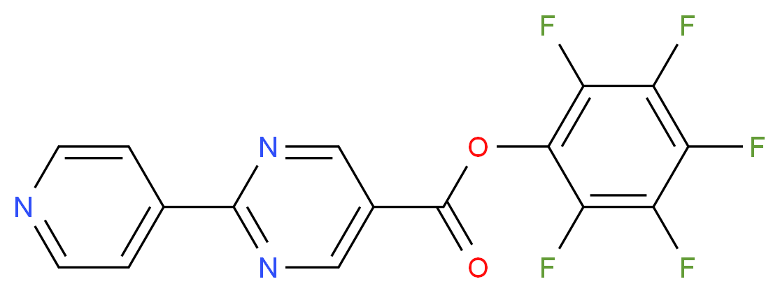 pentafluorophenyl 2-(pyridin-4-yl)pyrimidine-5-carboxylate_分子结构_CAS_946409-27-4