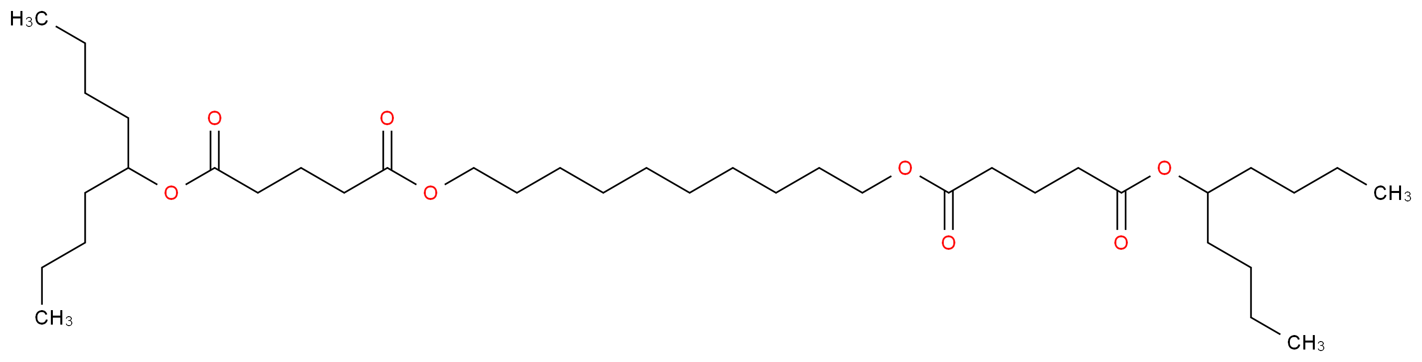 1-nonan-5-yl 5-(10-{[5-(nonan-5-yloxy)-5-oxopentanoyl]oxy}decyl) pentanedioate_分子结构_CAS_101342-76-1