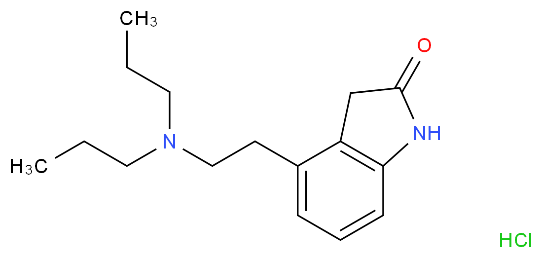 4-[2-(dipropylamino)ethyl]-2,3-dihydro-1H-indol-2-one hydrochloride_分子结构_CAS_)